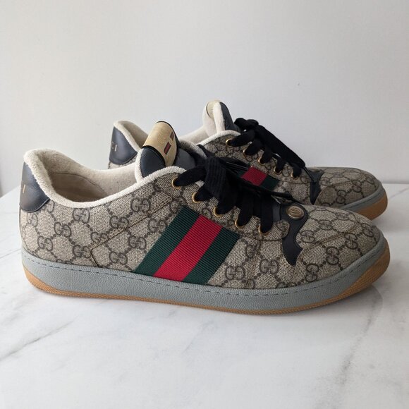 Gucci GG Supreme MEN'S SCREENER SNEAKER size 11 - Picture 1 of 7